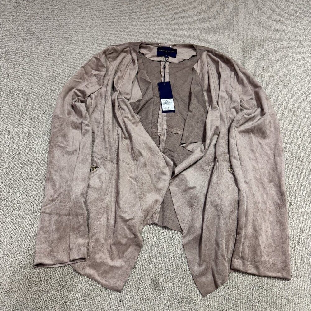Adrienne Vittadini Jacket Tan Lightweight Long Sleeve Women’s Size Small NWT